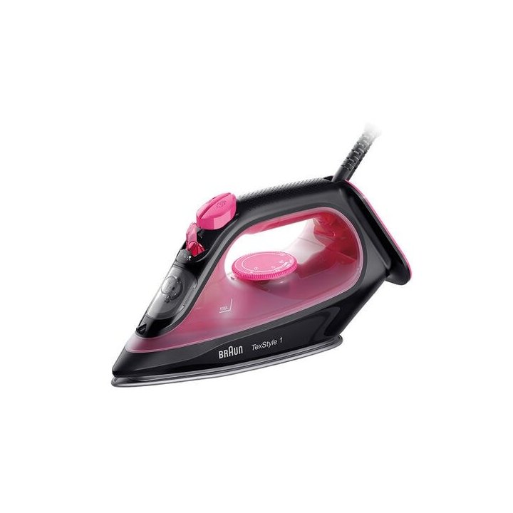 Plancha De Vapor Braun Texstyle Si1070pu Morado blanco Suela De Ceramica 130g min Vapor 2000w Deposito 220 Ml