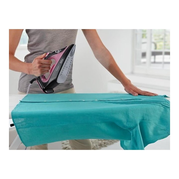 Plancha De Vapor Braun Texstyle Si1070pu Morado blanco Suela De Ceramica 130g min Vapor 2000w Deposito 220 Ml