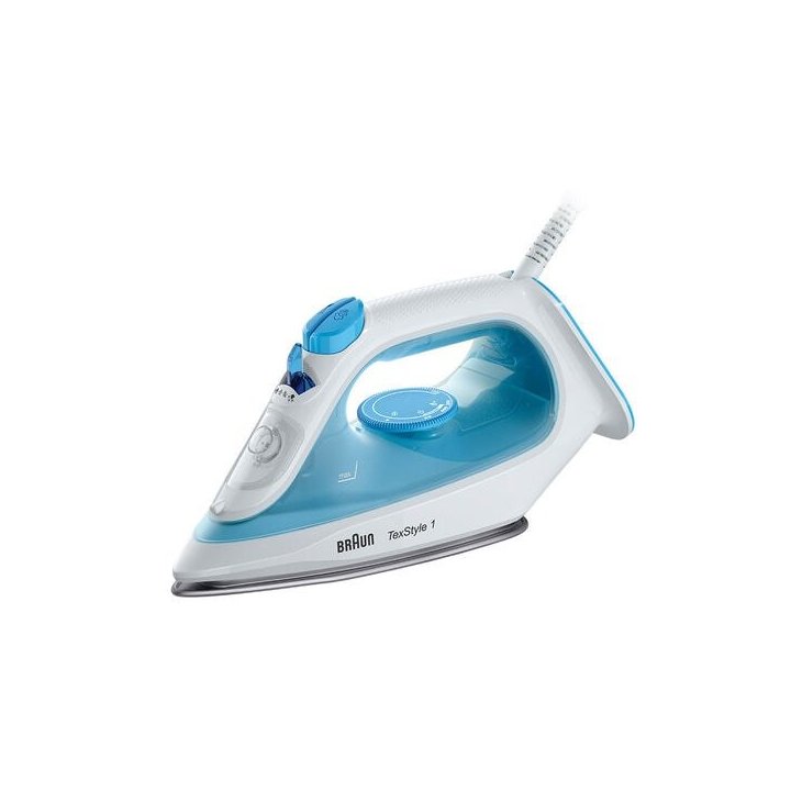 Plancha De Vapor Braun Texstyle Si1050bl Azul blanca Suela De Ceramica 120 G min Vapor 2000w Deposito 220ml