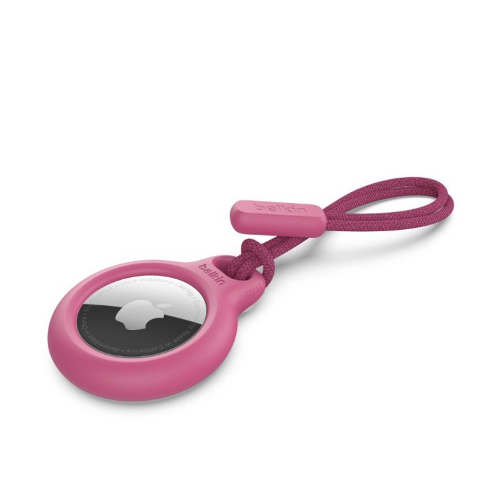 Llavero Belkin F8w974btpnk Apple Airtag Rosa Con Correa