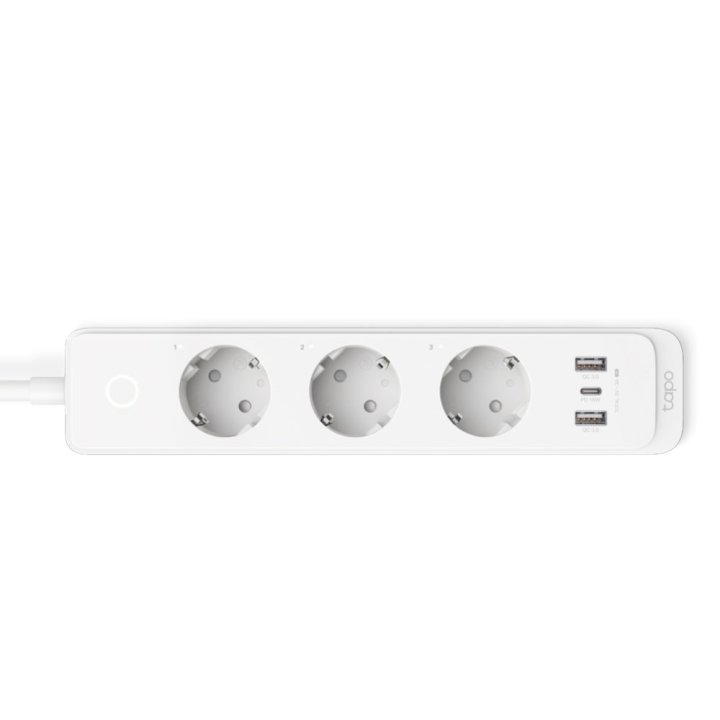 Regleta Alimentacion De Enchufes Inteligentes Wifi Tp-link Tapo P300 3 Enchufes Y 2 Puertos Usb 3.0 De 18w Configuracion Hora