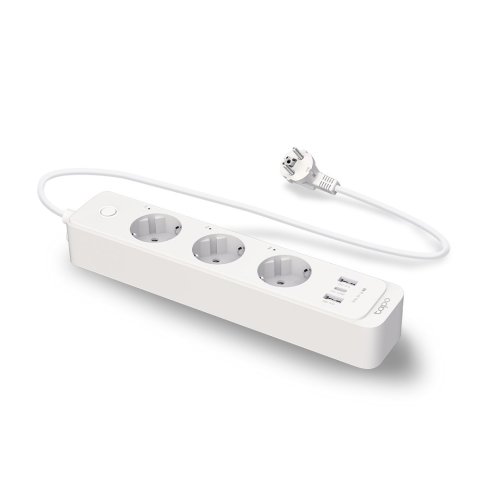 Regleta Alimentacion De Enchufes Inteligentes Wifi Tp-link Tapo P300 3 Enchufes Y 2 Puertos Usb 3.0 De 18w Configuracion Hora