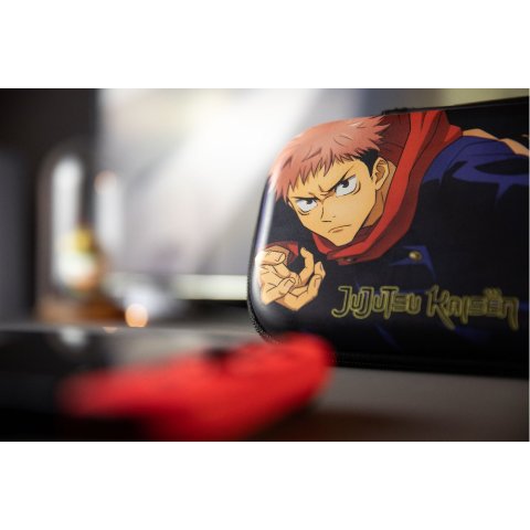 Funda Konix Switch Jujutsu Kaisen Compatible Con Switch Y Version Lite Red Para Amacenaje Color Negra