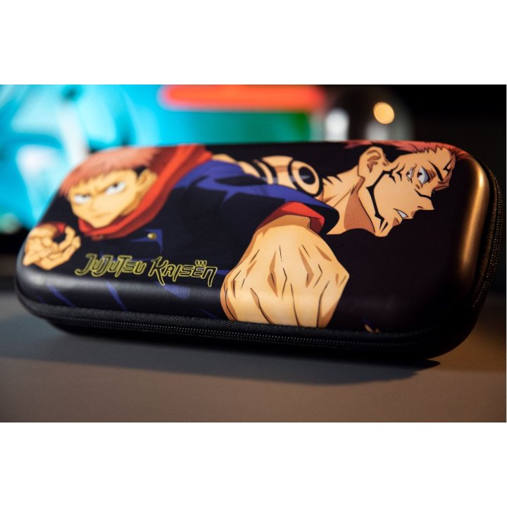 Funda Konix Switch Jujutsu Kaisen Compatible Con Switch Y Version Lite Red Para Amacenaje Color Negra