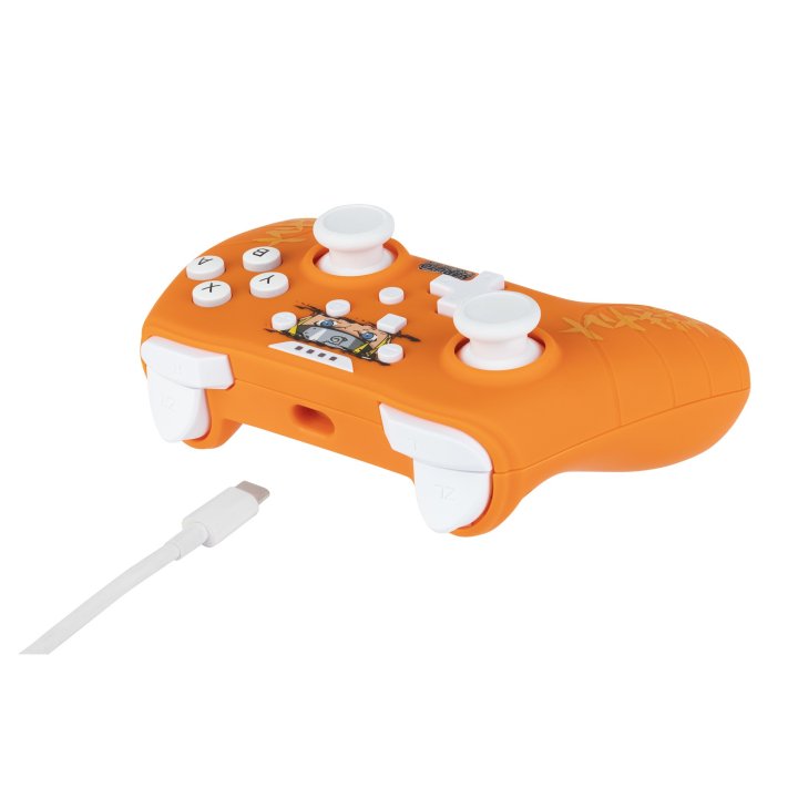 Gamepad Konix Switch Naruto Cable 3m Compatible Con Pc Color Naranja Kx-nar-sw-pad-ora
