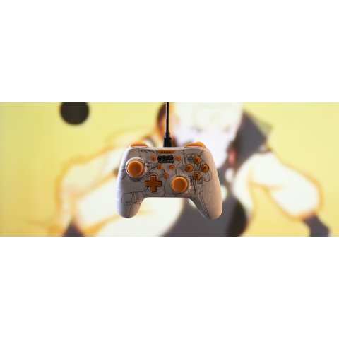 Gamepad Konix Switch Naruto Cable 3m Compatible Con Pc Color Blanco Kx-nar-sw-pad-whi