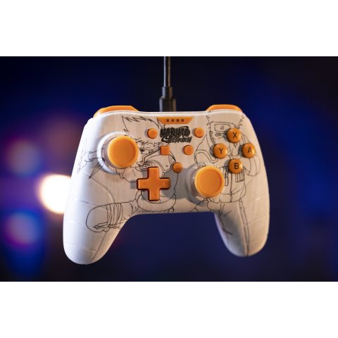 Gamepad Konix Switch Naruto Cable 3m Compatible Con Pc Color Blanco Kx-nar-sw-pad-whi