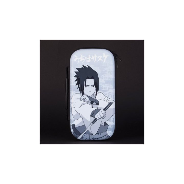 Funda Konix Switch Naruto Sasuke Compatible Con Switch Y Version Lite Red Almacenaje 8 Cartuchos Kx-bp-nar-sske