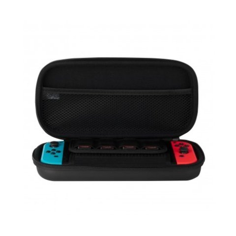 Funda Konix Switch Naruto Sasuke Compatible Con Switch Y Version Lite Red Almacenaje 8 Cartuchos Kx-bp-nar-sske