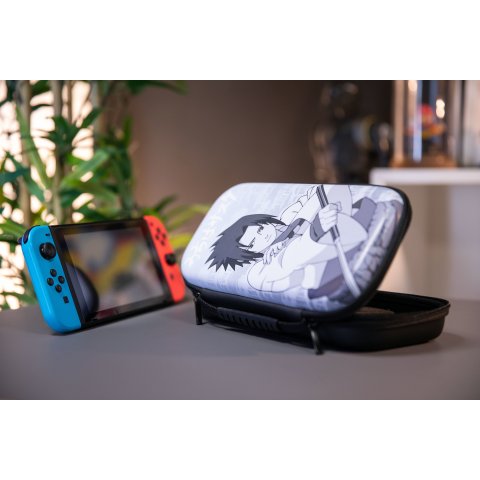 Funda Konix Switch Naruto Sasuke Compatible Con Switch Y Version Lite Red Almacenaje 8 Cartuchos Kx-bp-nar-sske