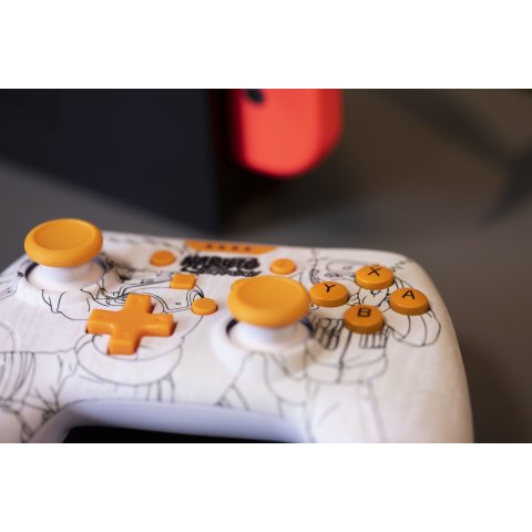 Gamepad Konix Switch Naruto Cable 3m Compatible Con Pc Color Blanco Kx-nar-sw-pad-whi