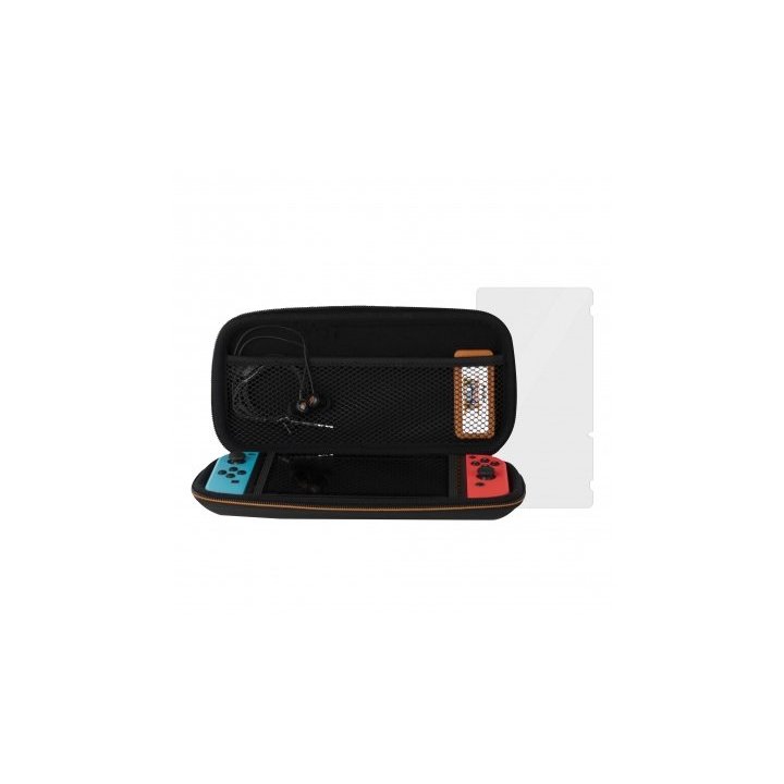 Pack Gamer Konix Switch Naruto Funda + Protector + Auriculares Inear + Gamuza + Caja Para Juegos Kx-nar-sk-ns