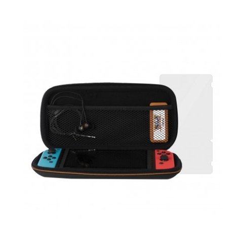 Pack Gamer Konix Switch Naruto Funda + Protector + Auriculares Inear + Gamuza + Caja Para Juegos Kx-nar-sk-ns