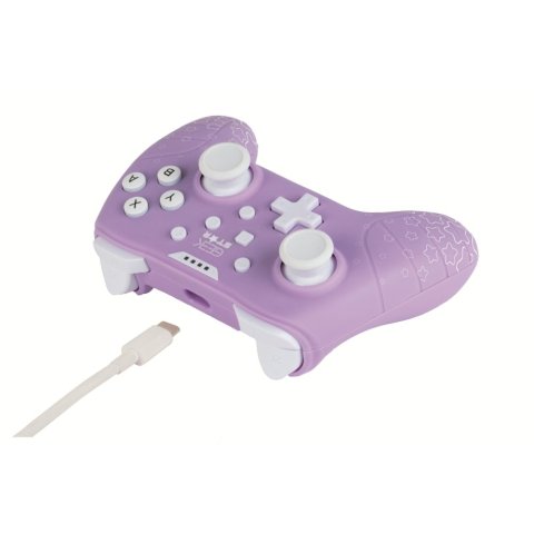 Gamepad Konix Geek Girl Amethyst Cable 3m Compatible Con Pc Y Switch Color Lila Kx-gs-sw-pad-ame