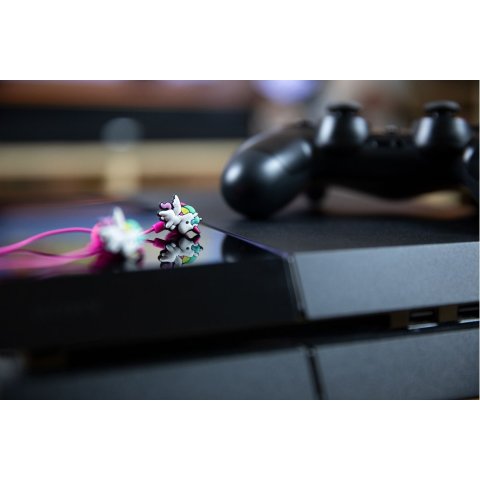 Auricular Intrauditivo Konix Unik In-ear Headphone Color Rosa Diseño Unicornios Kx-earp-unik