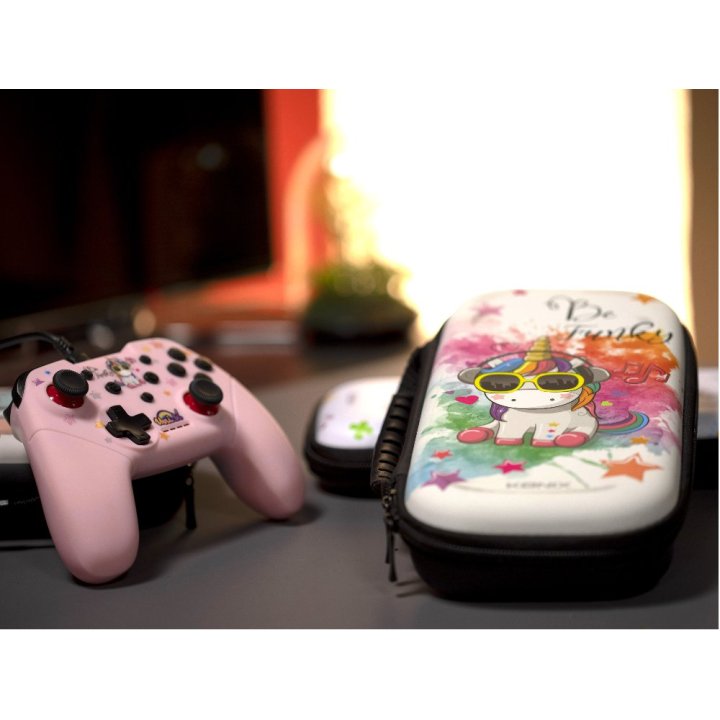 Funda Konix Switch Unik Be Funky Compatible Con Switch Y Version Lite Red Almacenaje 8 Cartuchos Kx-bp-unik-funky