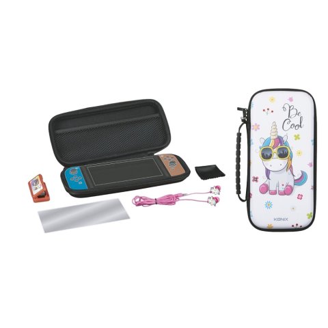 Pack Gamer Konix Unik Carcasa Switch + Pantalla Protec + Auriculares In-ear + 1 Gamuza Kx-ns-sk-unik