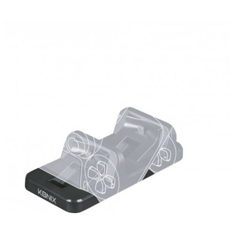 Pack Gamer Konix Ps4 Headset Gaming + Base De Carga Dual + Cable De Carga + Grips + Funda Kx-gpk-p4