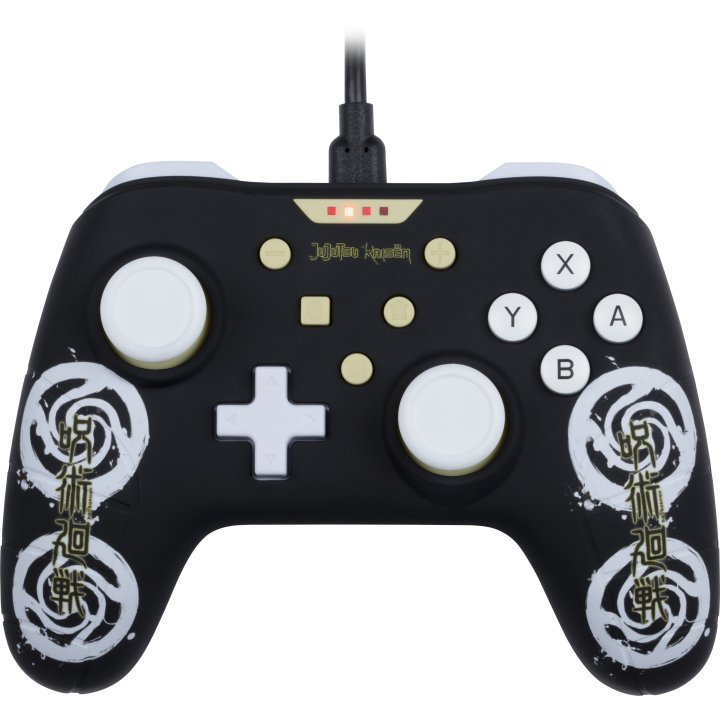 Gamepad Konix Switch Jujutsu Kaisen Cable 3m Compatible Con Pc Color Negro Kx-juju-sw-pad-bla