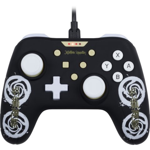 Gamepad Konix Switch Jujutsu Kaisen Cable 3m Compatible Con Pc Color Negro Kx-juju-sw-pad-bla