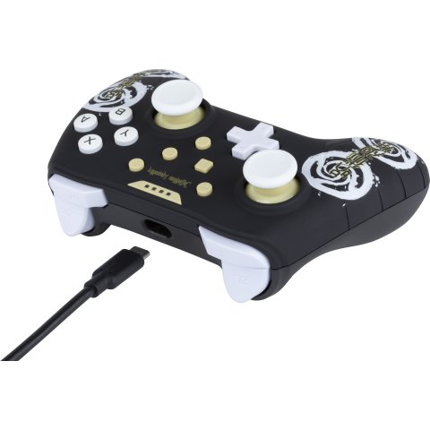 Gamepad Konix Switch Jujutsu Kaisen Cable 3m Compatible Con Pc Color Negro Kx-juju-sw-pad-bla