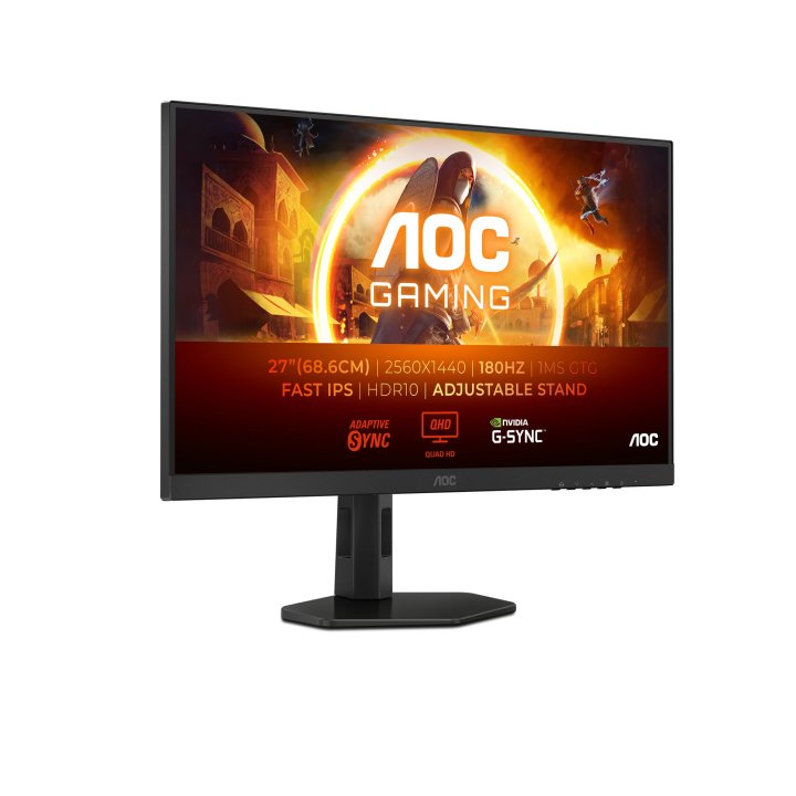 Monitor Aoc Gaming 24" Q27g4xf 2 Hdmi Displayport Qhd 2560 X1440 180hz 0,5ms Vesa