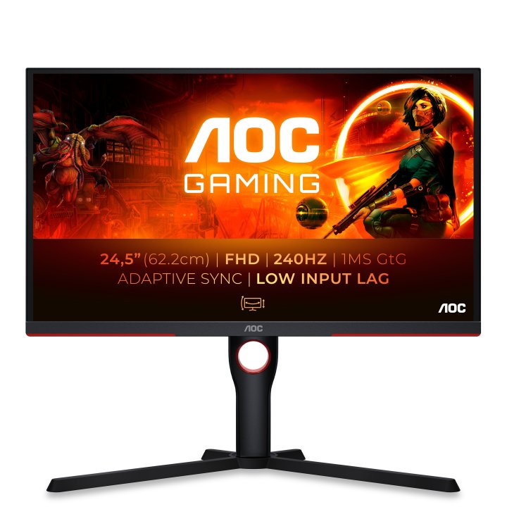 Monitor Aoc Gaming 25" 25g3zm 2hdmi Displayport Auricules  Full Hd 1920x1080 240hz 0,5ms  Vesa