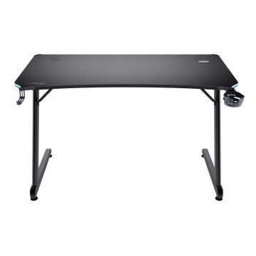 Mesa Gaming Trust 25184 10 Modos Iluminacion Rgb 120x60x76cm Control Tactil Portavasos Gancho Auriculares Max 150kg 2
