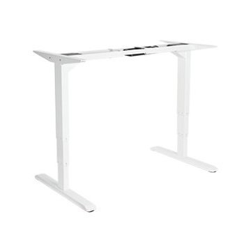 Mesa Electrica Ergonomica Altura Regulable Motor Dual Sin Tablero Color Estructura Blanca Control 