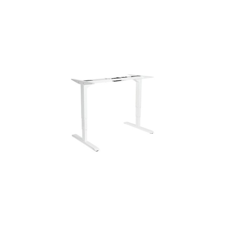 Mesa Electrica Ergonomica Altura Regulable Motor Dual Sin Tablero Color Estructura Blanca Control 