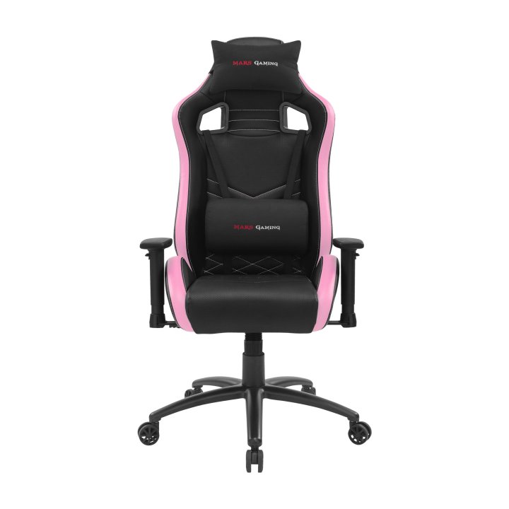 Silla Gamer Mars Gaming Mgcx Neo Negra Con Detalle Rosa Brazos Regulables En Altura Transpirable Air-tech Pro Reclinable 180º
