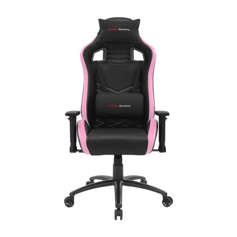 Silla Gamer Mars Gaming Mgcx Neo Negra Con Detalle Rosa Brazos Regulables En Altura Transpirable Air-tech Pro Reclinable 180º