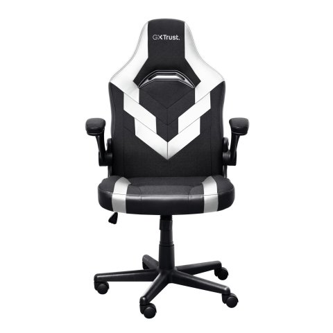 Silla Gamer Trust Gxt 703 Negra blanca 25130 Elevador De Gas Clase 4 Reposabrazos Abatibles Bloqueo De Inclinacion Max. 140kg