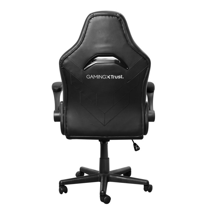 Silla Gamer Trust Gxt 703 Negra gris 25128 Elevador De Gas Clase 4 Reposabrazos Abatibles Bloqueo De Inclinacion Max. 140kg