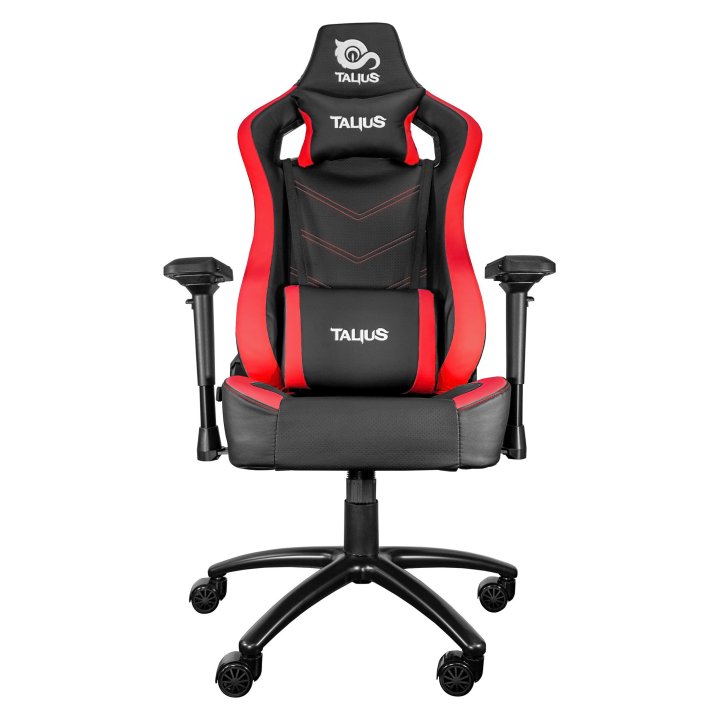 Silla Gamer Talius Vulture Negra roja Butterfly, 4d, Base Metwal, Ruedas Nylon