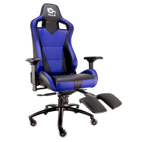 Silla Gamer Talius Caiman V2 Negra azul, Reposapies, 4d, Frog
