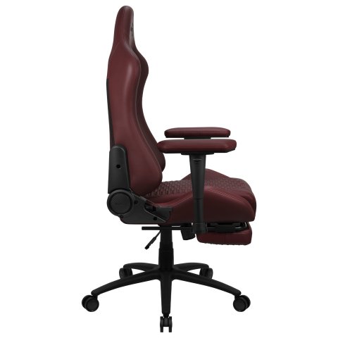 Silla Gaming Con Extension De Reposapies Aerocool Royal Tuscan Red Piel Sintetica Reposabrazos Ajustable Y Acolchado