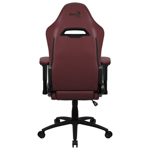 Silla Gaming Con Extension De Reposapies Aerocool Royal Tuscan Red Piel Sintetica Reposabrazos Ajustable Y Acolchado