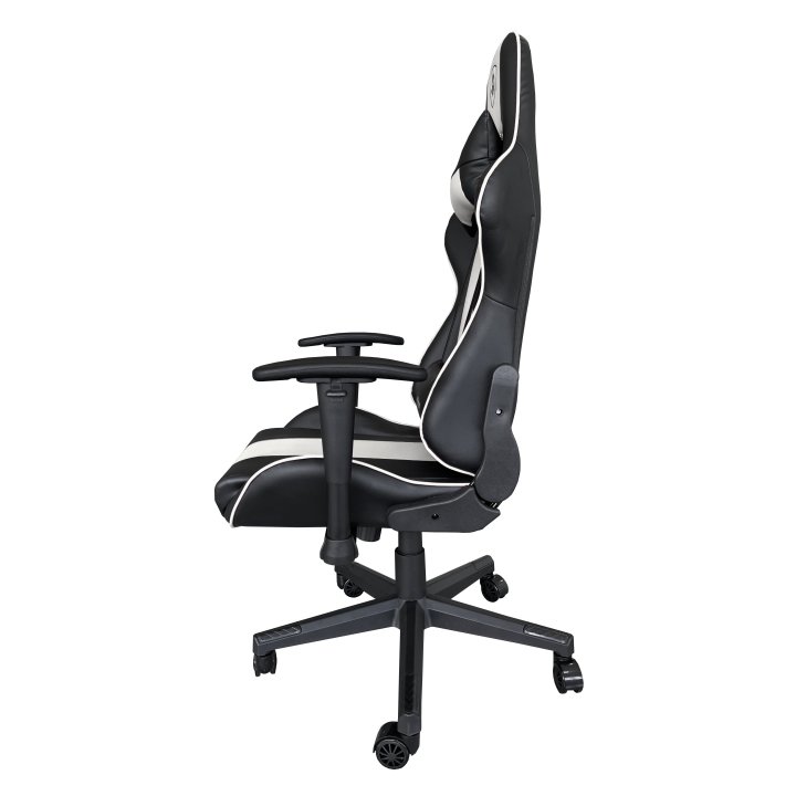 Silla Gamer Pro Keep Out Xspro-racing Black Detalle Blanco T Reposabrazos 2d Cojin Lumbar Y Cervical