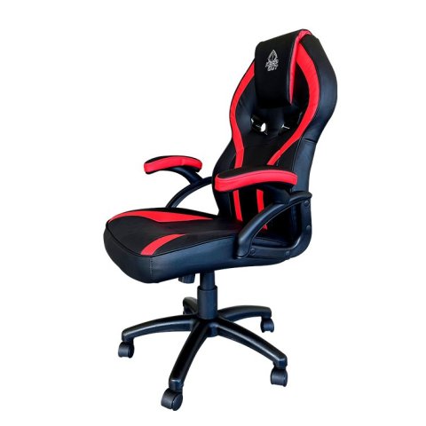 Silla Gamer Keep Out Xs200 Negra Con Detalle Rojo Espuma De Alta Densidad Reposabrazos Fijos