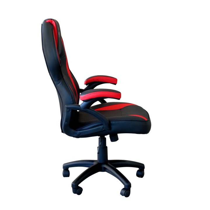 Silla Gamer Keep Out Xs200 Negra Con Detalle Rojo Espuma De Alta Densidad Reposabrazos Fijos