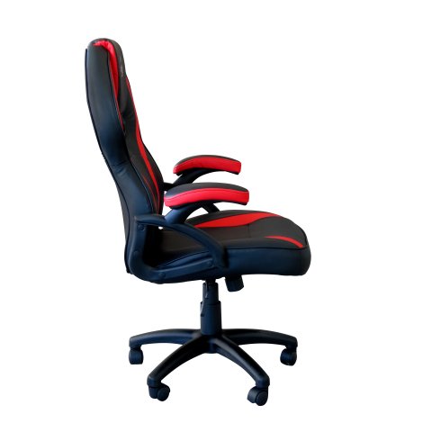 Silla Gamer Keep Out Xs200 Negra Con Detalle Rojo Espuma De Alta Densidad Reposabrazos Fijos