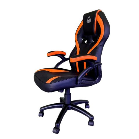 Silla Gamer Keep Out Xs200 Negra Con Detalle Naranja Espuma De Alta Densidad Reposabrazos Fijos