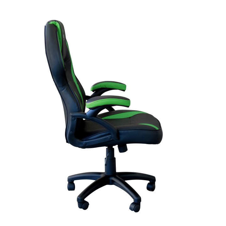 Silla Gamer Keep Out Xs200 Negra Con Detalle Verde Espuma De Alta Densidad Reposabrazos Fijos