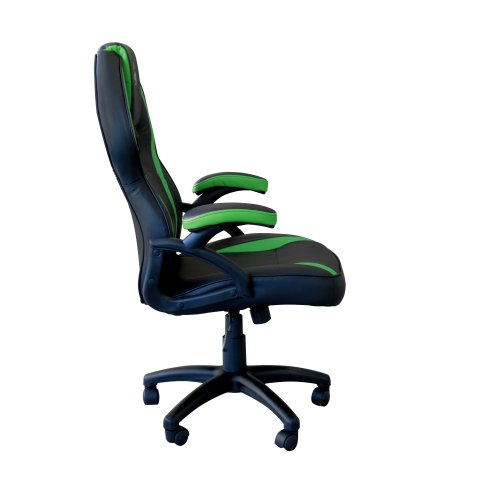 Silla Gamer Keep Out Xs200 Negra Con Detalle Verde Espuma De Alta Densidad Reposabrazos Fijos