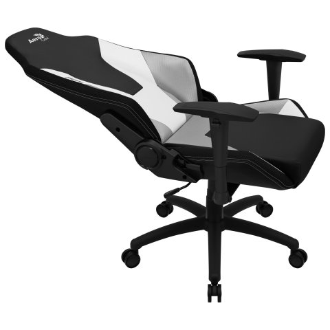 Silla Gamer Aerocool Admiral Diseño Gaming Profesional Negra Con Detalles En Blanco Sistema Air Reposabrazos 2d Cojin Lumbar 