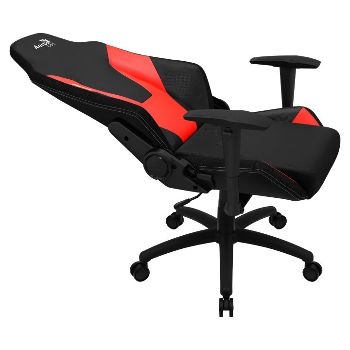 Silla Gamer Aerocool Admiral Diseño Gaming Profesional Negra Con Detalles En Rojo Sistema Air Reposabrazos 2d Cojin Lumbar Re