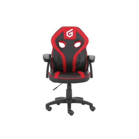 Silla Gamer Junior Conceptronic Eyota06r Color Negro Detalles En Rojo Recubrimiento Pu De Alta Calidaddiseño Ergonomico