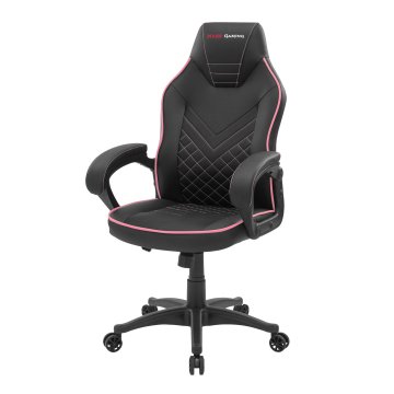 Silla Gamer Mars Gaming Mgcx One Negra Con Detalle Linea Rosa Transpirable Air-tech Pro Piston Clase 4 Ruedas Xl 65mm
