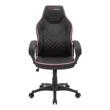 Silla Gamer Mars Gaming Mgcx One Negra Con Detalle Linea Rosa Transpirable Air-tech Pro Piston Clase 4 Ruedas Xl 65mm 2